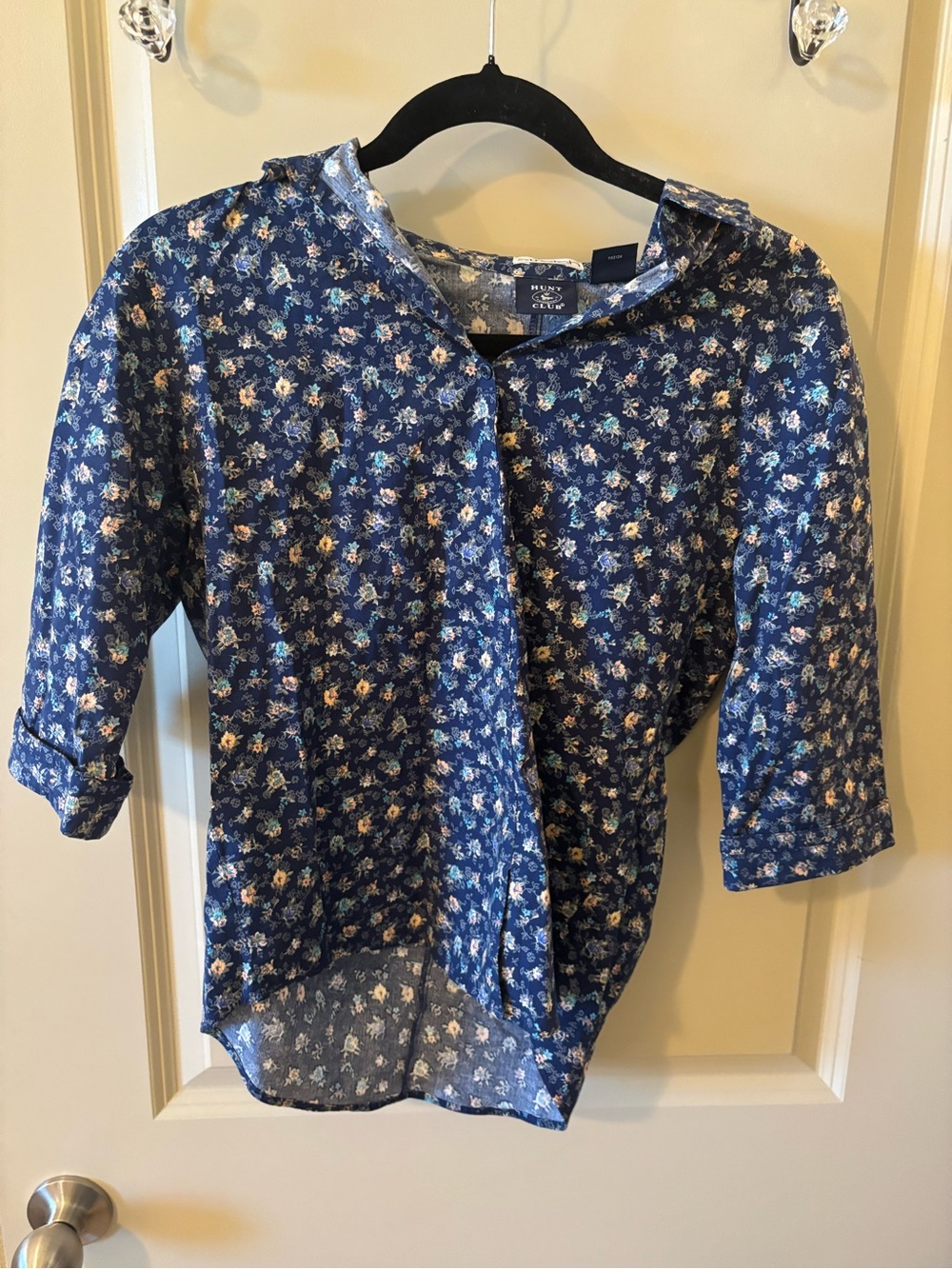 Vintage Hunt Club Floral Blouse Size 6 Western Rodeo Country